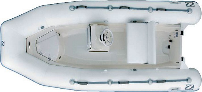 Лодка надувная ZODIAC Cadet 340 RIB NEO хайпалон-неопрен ( бело-серый )