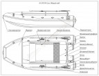 Надувная лодка Фрегат M-370 FM Lux красный (Valmex)