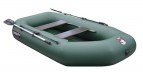 Гребная лодка ПВХ Хантер 250МЛ (зеленый)
