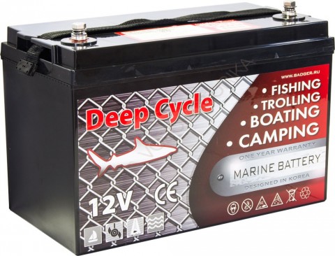 Аккумулятор глубокого разряда Marine Deep Cycle AGM 6FM100D-X