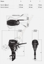 Лодочный мотор Tohatsu MFS20C S 20 л.с. четырехтактный