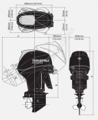 Лодочный мотор Tohatsu MFS50A ETS 50 л.с. четырехтактный