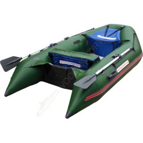 Лодка NISSAMARAN TORNADO 270 ( зеленый ) алюм. пол A/L