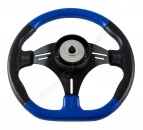 Рулевое колесо PORTOFINO обод черно-синий, спицы черные д. 355 мм Volanti Luisi