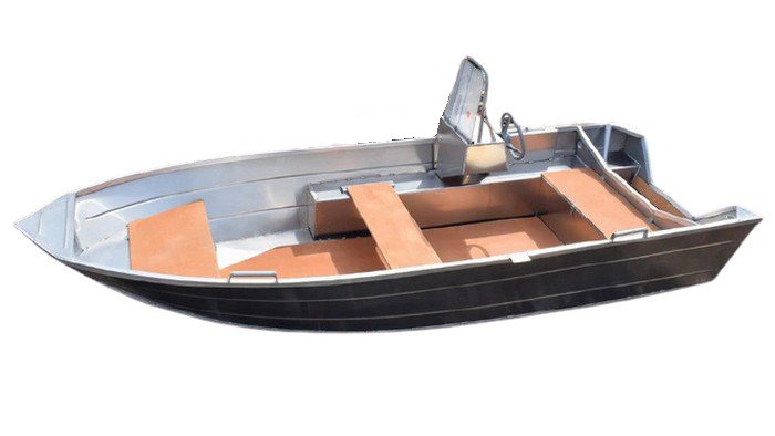 Алюминиевая лодка Алюмакс-415 с консолью